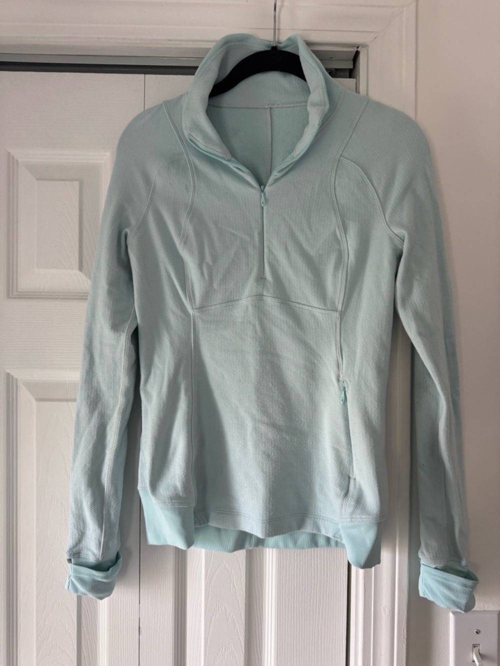 Lululemon Light Aqua Quarter-Zip Pullover
